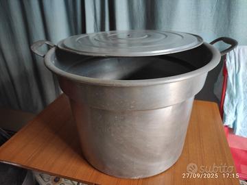PENTOLA A CALDAIA IN ALLUMINIO CON COPERCHIO