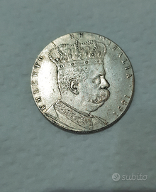 Tallero ERITREA 1891 Umberto I Lire 5