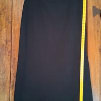 Gonna longuette nera Fendissima