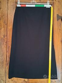 Gonna longuette nera Fendissima