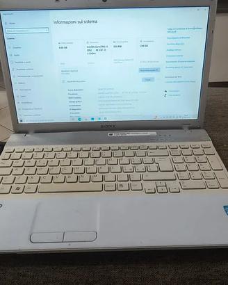 Sony Vaio VPCEB1E8E con Alimentatore