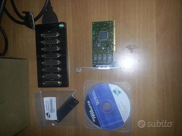 Scheda Multiseriale(AccelePort)+ cavo e box 8 port