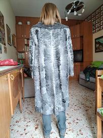 Cappotto in vera pelliccia di astrakan