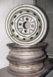 MG MGA 3 cerchioni in ferro originali