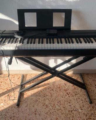 Pianoforte digitale Yamaha P-45B + keyboard stand