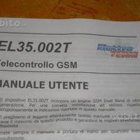 Telecontrollo caldaia con gsm
