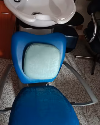 lavatesta più poltrona per barbiere 