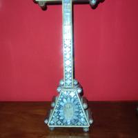 crocefisso d'altare in madreperla 
