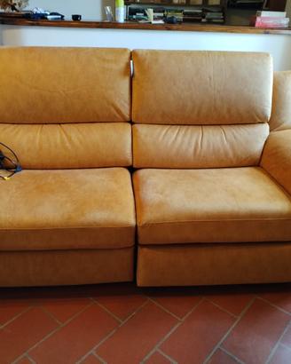 Divano 3 posti con doppio relax elettrico