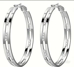 Orecchini a Cerchio Donna 4 cm