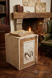 CASSAFORTE ORIGINALE INGLESE BIANCA CON CHIAVE