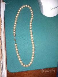 collana a girocollo di perle bigiotteria 