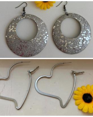 Orecchini glitter e a cuore Y2K di Bijou Brigitte
