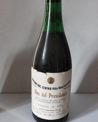 1965 vino da collezione "Vino del Presidente"