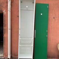 ARMADIO BIANCO CON ANTA FRONTALE VERDE PAX IKEA