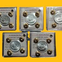 Cinque lire delfino periziate anni 1951/1955.