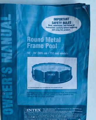 piscina rotonda 305 Intex con accessori
