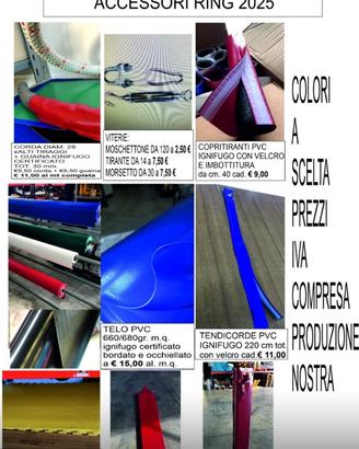 Attrezzatura ring e cage