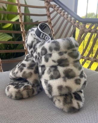 ✨ UGG Fluff Yeah leopardate originali – TG 38 ✨