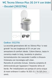 WC Tecma Silence Plus 2G 24V con bidet - Osculati