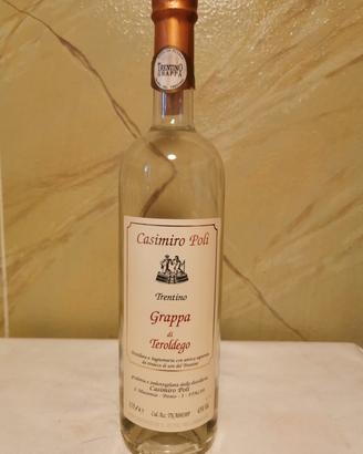 Grappa di Teroldego Casimiro Poli 0,70l 43%