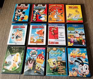 12 Dvd cartoons per bambini Topolino, Paperino ecc