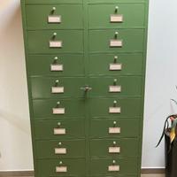 armadio schedario metallo