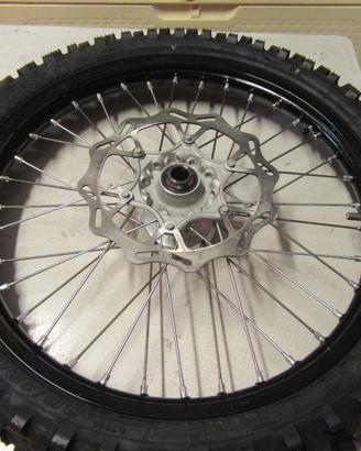 COPPIA RUOTE NUOVE COMPLETE PER HUSQVARNA CROSS TU