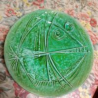 Piatto ceramica firmato M. Guarini