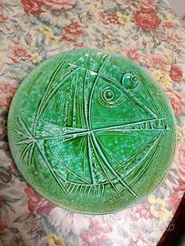 Piatto ceramica firmato M. Guarini