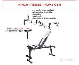 Panca High Power AD330 + cuscino Scott x bicipiti