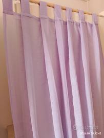 Coppia tende lilla 134x308 cm grandi dimensioni