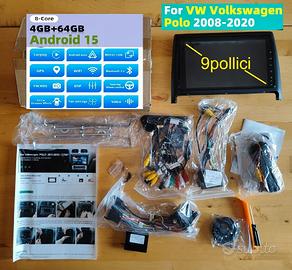 Autoradio CarPlay 4+64GB per VW Polo  - Nuovo