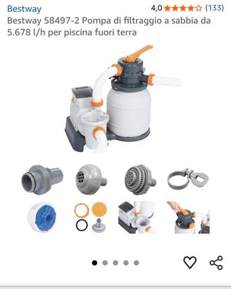 Pompa piscina più accessori