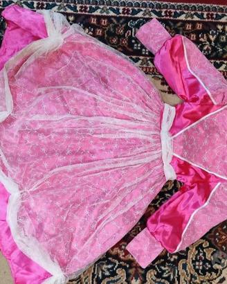 VESTITO CARNEVALE BAMBINA PRINCIPESSA AURORA 