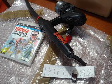 Canna da Pesca Rapala + Adattatore Dongle USB PS3