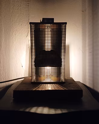 Lampada industrial artigianale