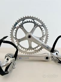 GUARNITURA SHIMANO DURA ACE PEDIVELLE PEDALI TAPPI