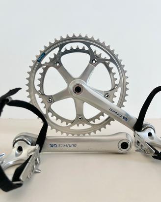 GUARNITURA SHIMANO DURA ACE PEDIVELLE PEDALI TAPPI