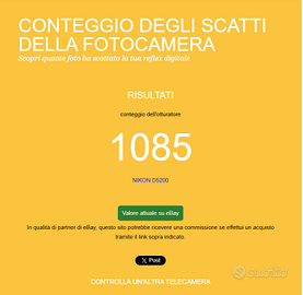 Nikon D5200 24.1 megapixels solo 1085 scatti!
