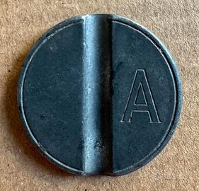 Gettone Telefonico STET lettera “A”