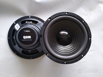 Coppia woofer nuovi 20cm, 150 watt, 8 ohm
