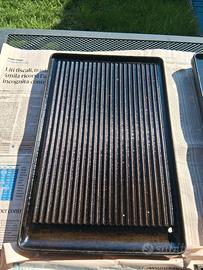 piastra in ghisa rigata BST per barbecue gas