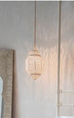 Coppia sospensioni letto stile  marocchino crema