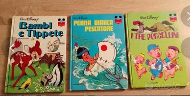 Libri bambi e tippete , i tre porcellini vintage