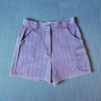 Vintage Armani Shorts Gessati Navy