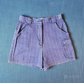 Vintage Armani Shorts Gessati Navy