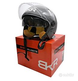 Casco jet doppia visiera  nuovo con etichetta