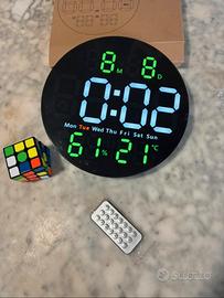 Orologio da parete digitale Led 25cm