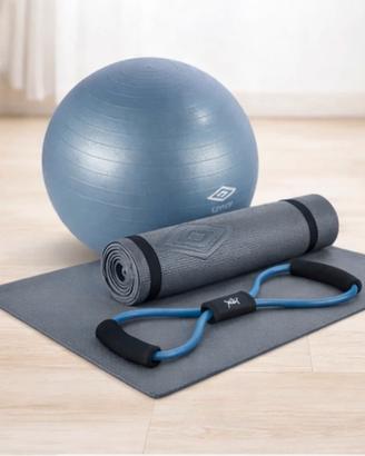 Set Fitness Umbro (Tappetino, palla ed elastico)